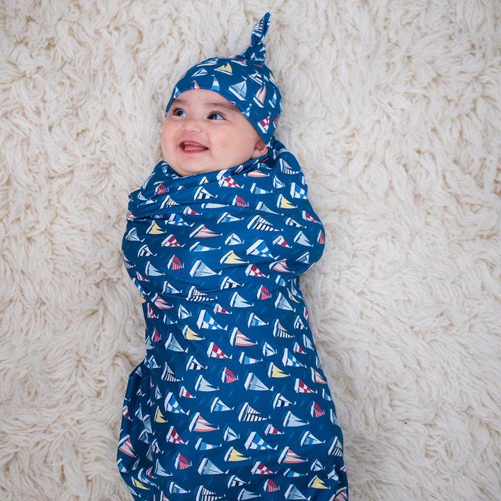 Stretch Swaddle Set  -  Regatta