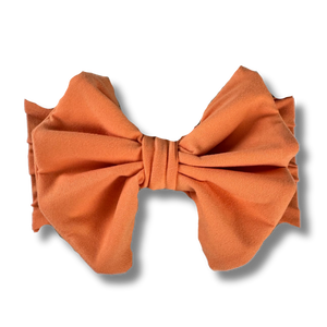 Big Bow Headband - Tangerine