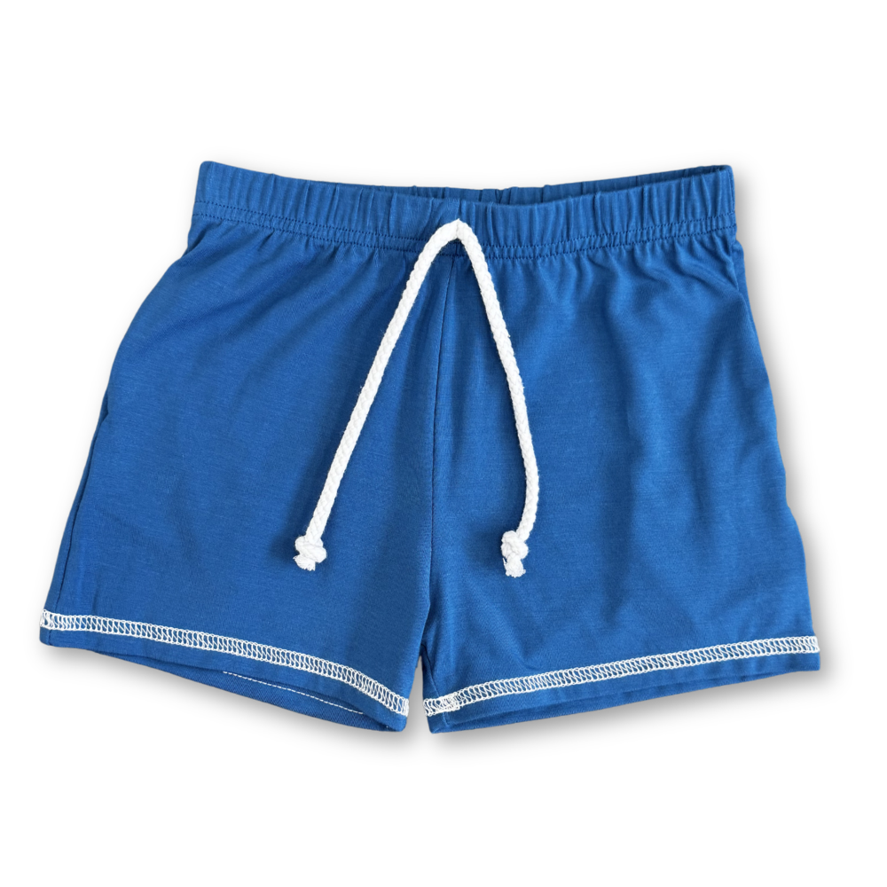 Bamboo Jogger Shorts in Twilight Blue