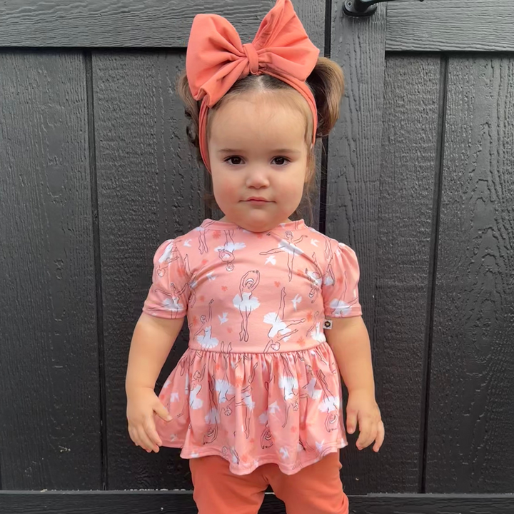 Short Sleeve Peplum Top - On Pointe