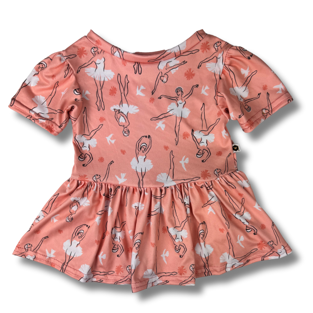 Short Sleeve Peplum Top - On Pointe