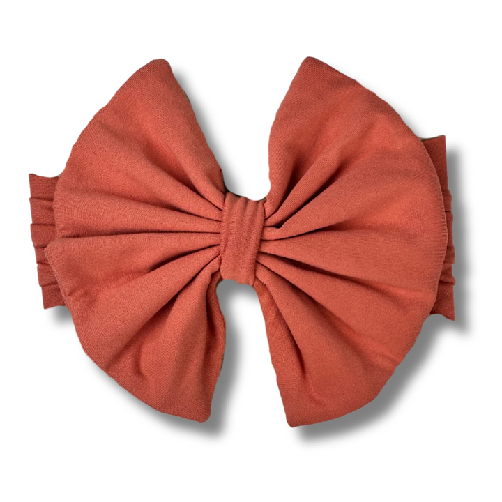 Big Bow Headband - Terracotta