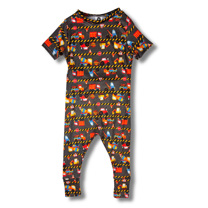 Short Sleeve Romper - Haulin'