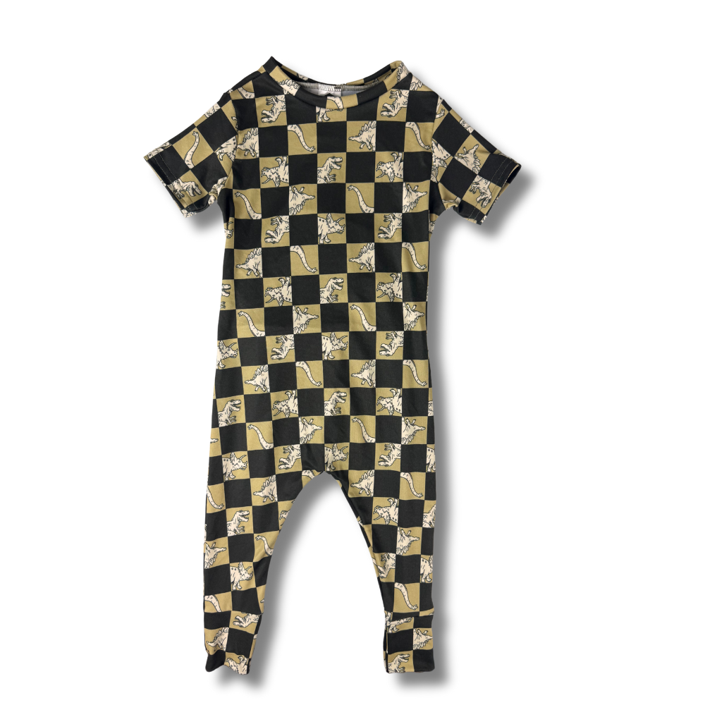 Short Sleeve Romper - Rex 'n Chex