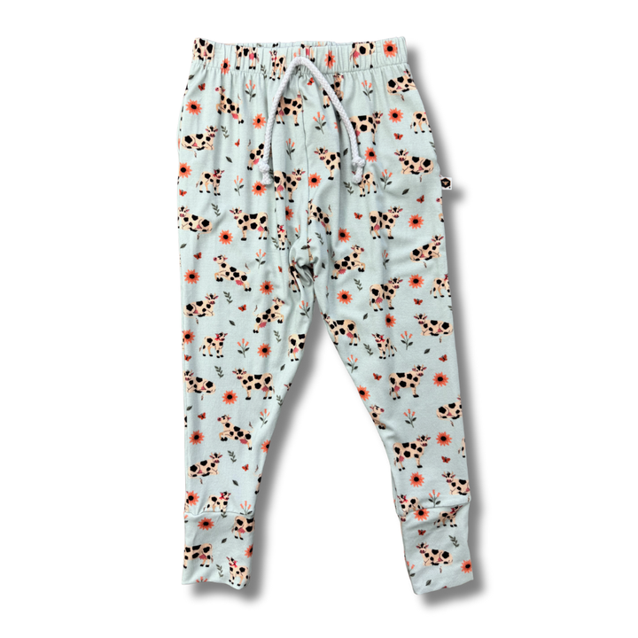 Bamboo Jogger Pants in Moo & You