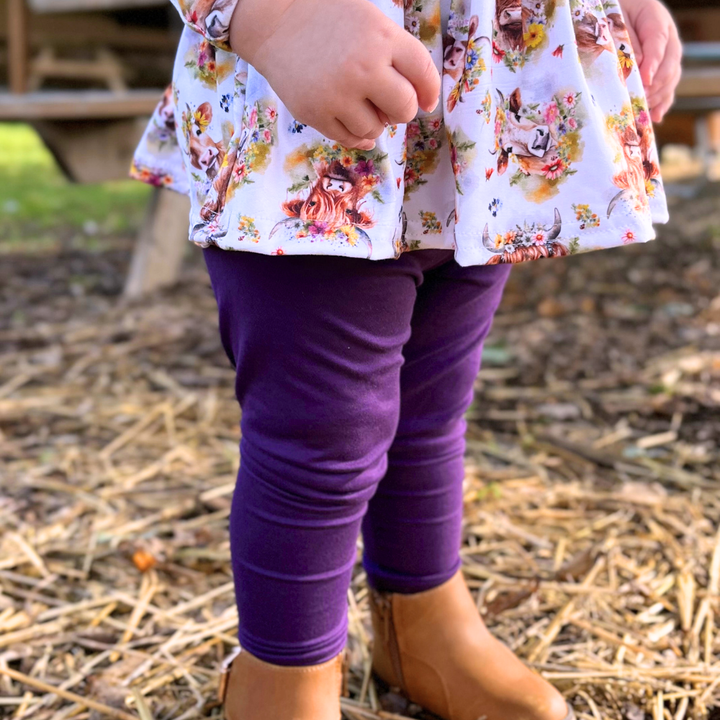 Bamboo Leggings in Amethyst