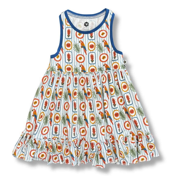 Bamboo Tank Twirl Dress in Island Vibes