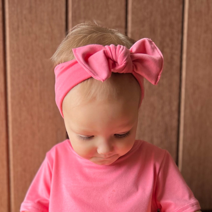 Baby Headband - Jelly Bean Pink