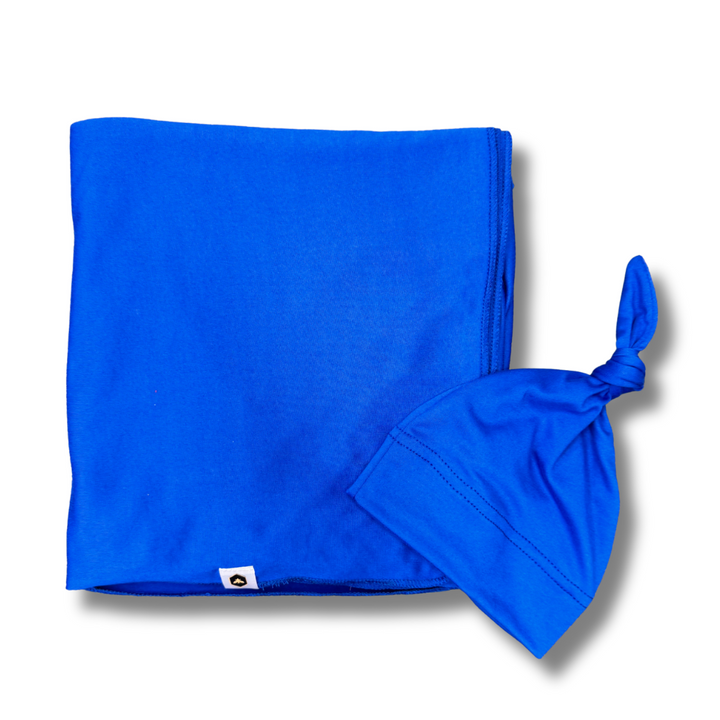 Stretch Swaddle Set  -  Royal Blue