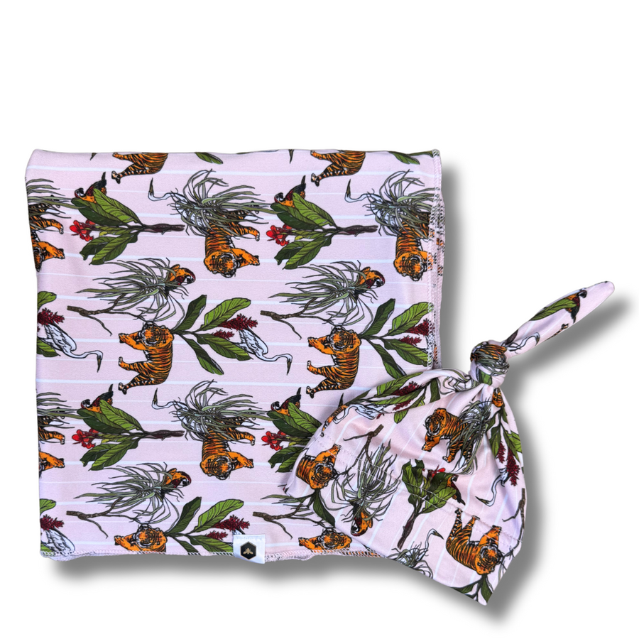 Stretch Swaddle Set  -  Jungle Bay