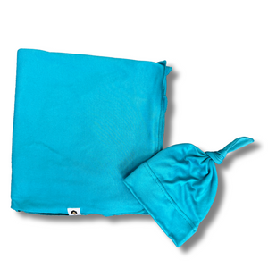 Stretch Swaddle Set  -  Harbour Blue
