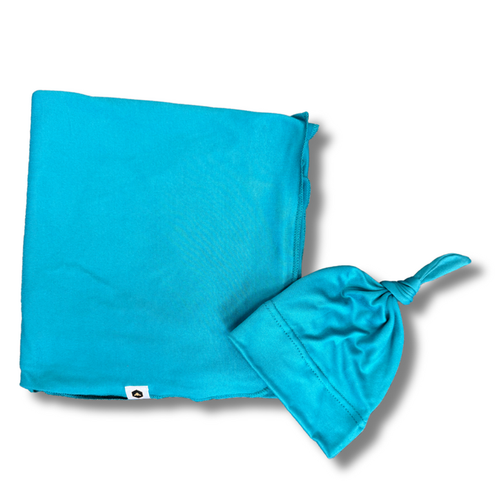 Stretch Swaddle Set  -  Harbour Blue