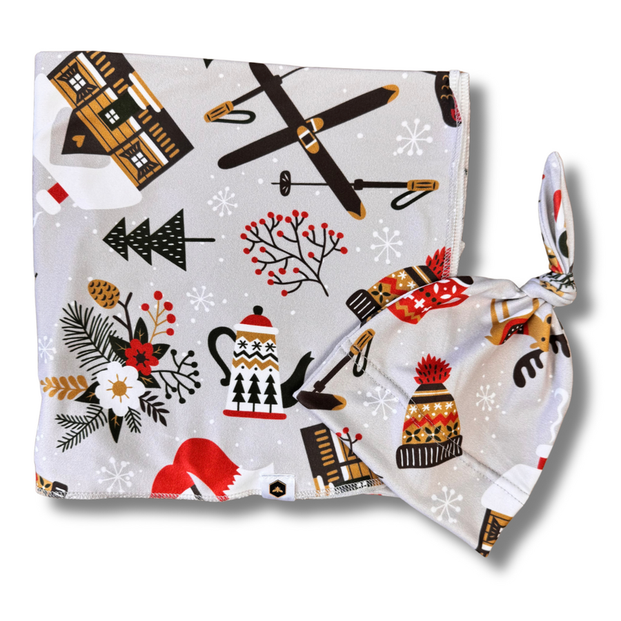 Stretch Swaddle Set  -  Cozy Chalet