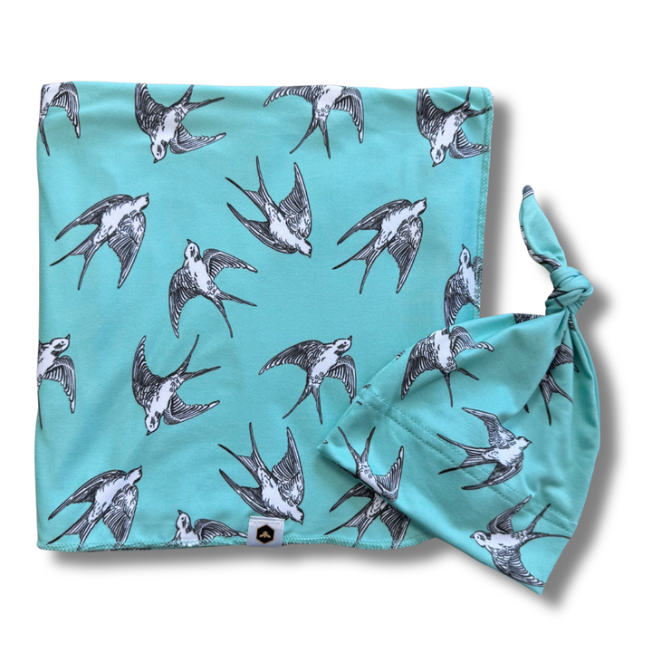 Stretch Swaddle Set  -  Birdsong