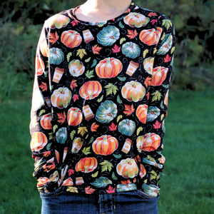 Bamboo Long Sleeve Crew Neck Tee in Spiced Autumn