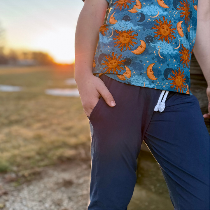 Bamboo Jogger Pants in Navy