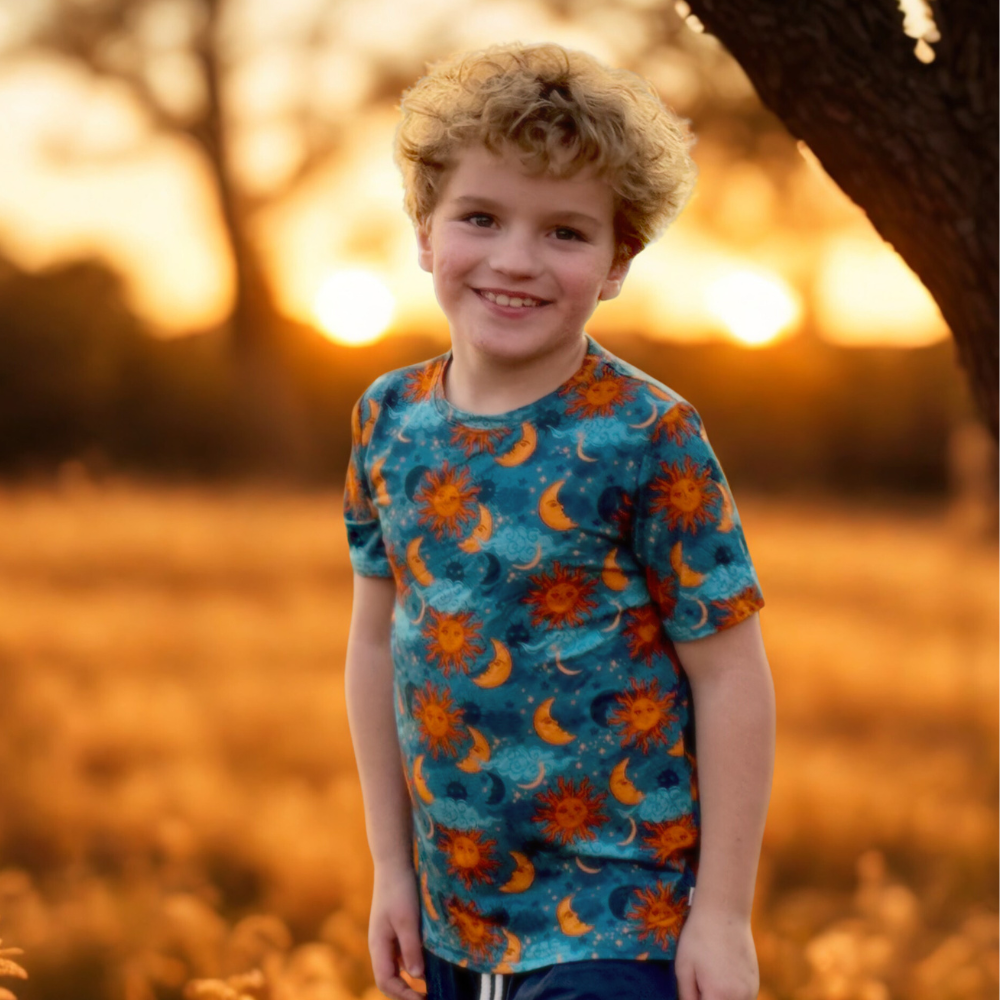 Bamboo Short Sleeve Crew Neck Tee in Sol Mates