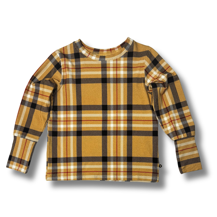 Bamboo Long Sleeve Crew Neck Tee in Uptown