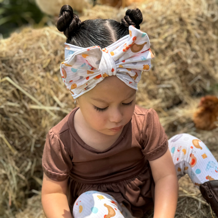 Big Bow Headband - What the Cluck