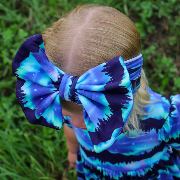 Big Bow Headband - Aurora