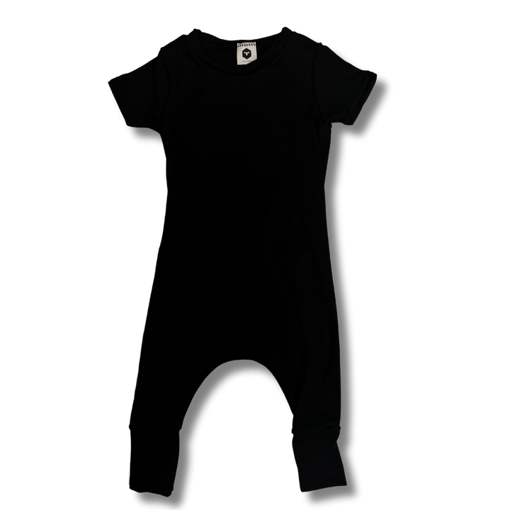 Short Sleeve Romper - Basic Black