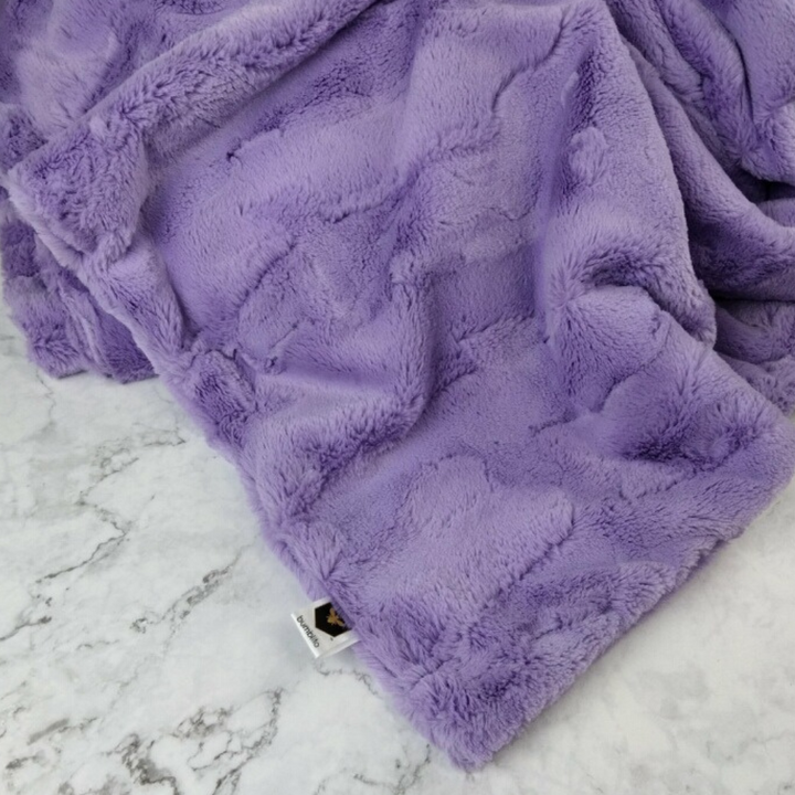Baby Bee Luxe Blanket Plush - Bellflower