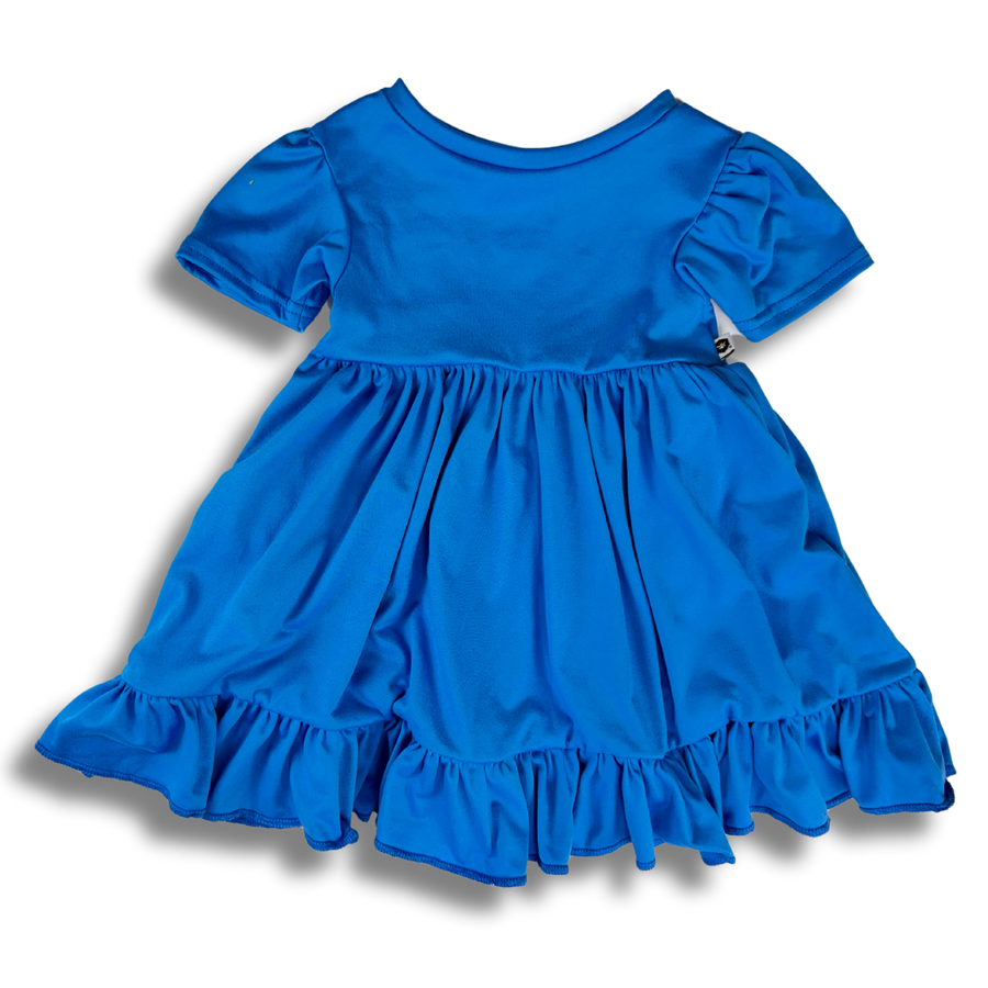 Twirl Dress - Blue Scuba