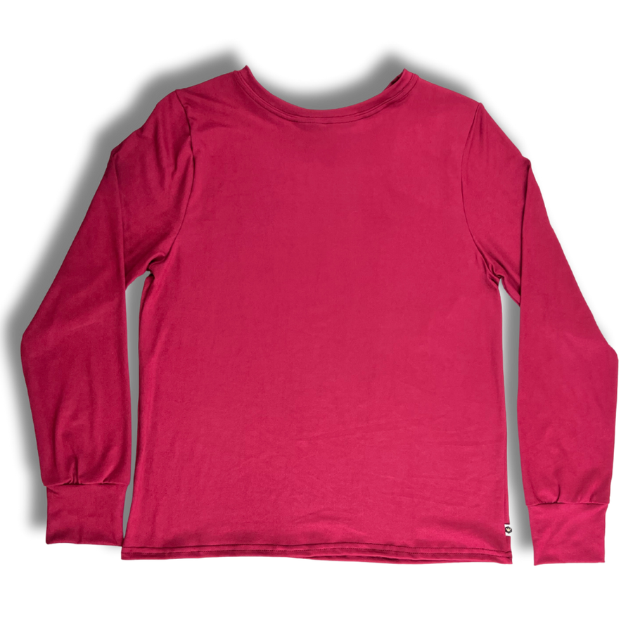 Adult Long Sleeve T-Shirt - Burgundy