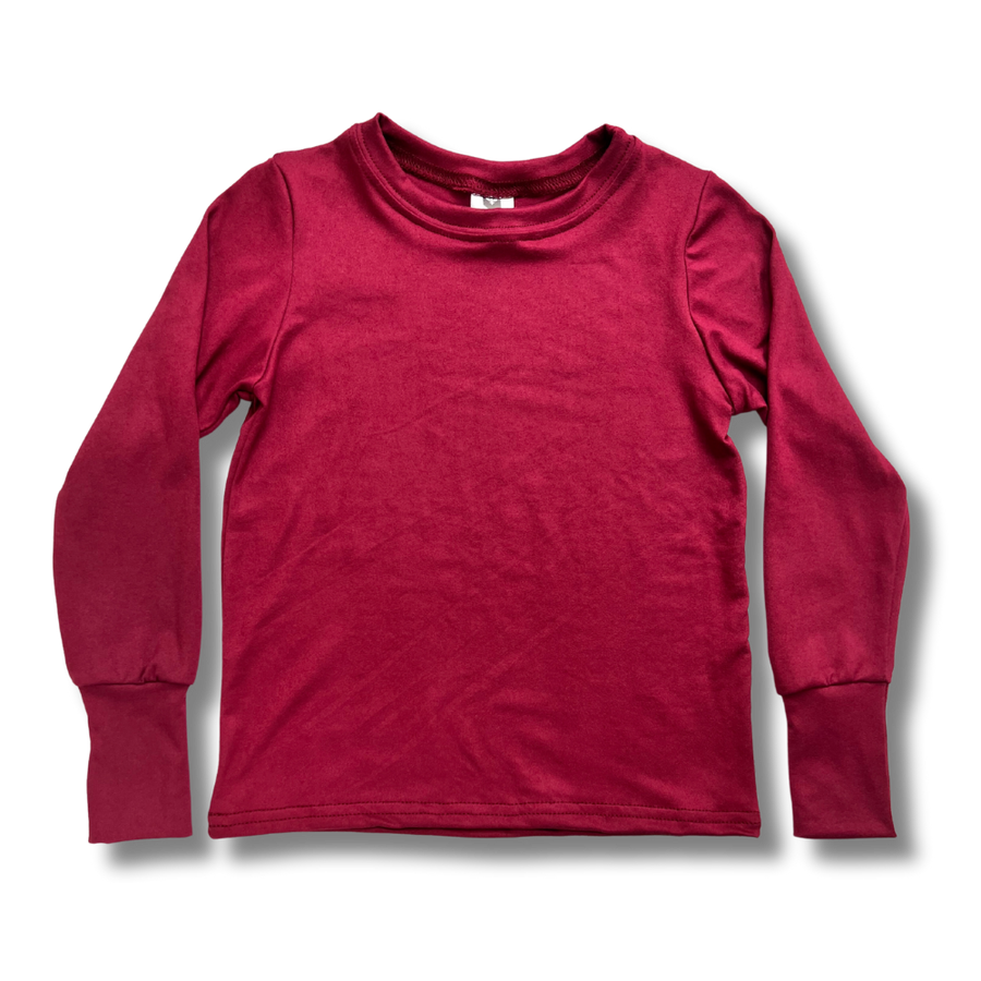 Long Sleeve T-Shirt - Burgundy