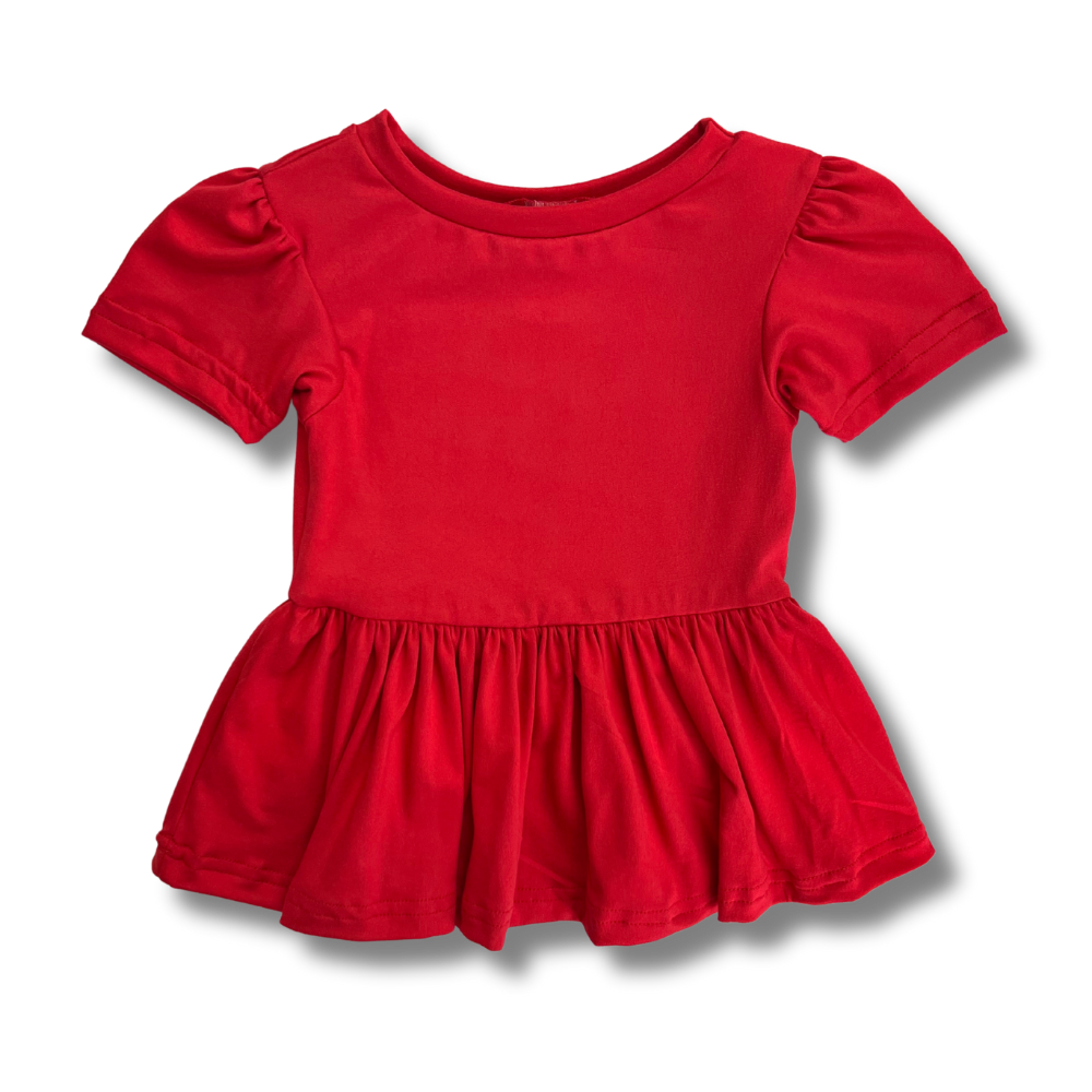 SECONDS- Peplum Tops - 2T/4T