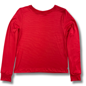 Adult Long Sleeve T-Shirt - Cherry Red