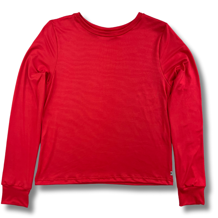 Adult Long Sleeve T-Shirt - Cherry Red