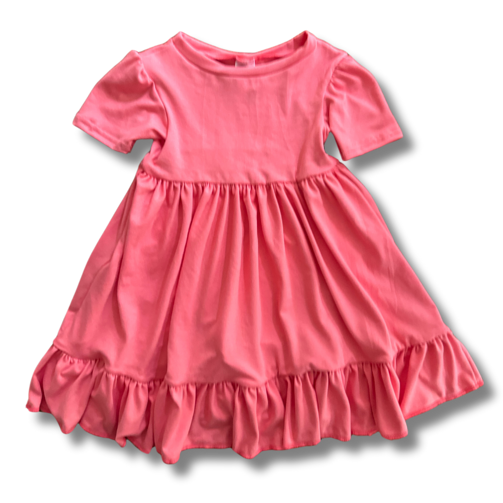 Twirl Dress - Coral