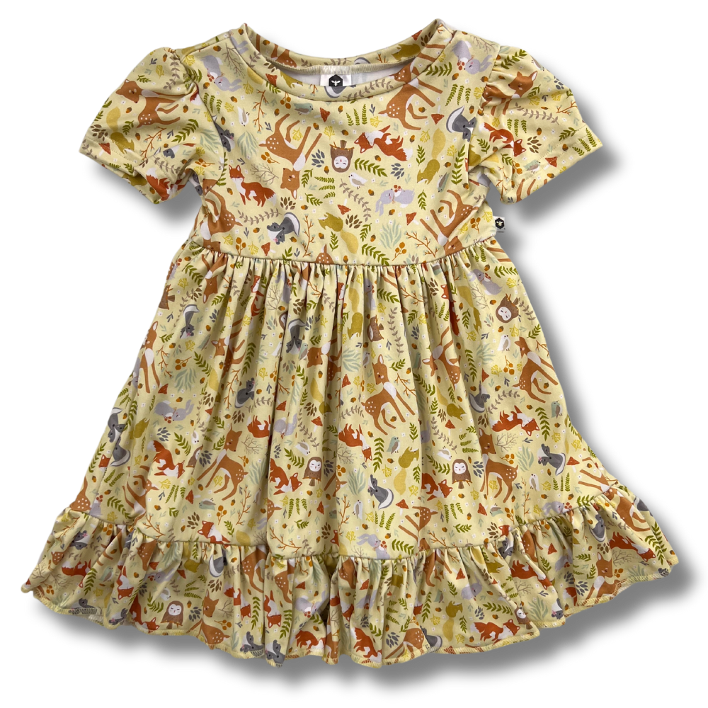 Twirl Dress - Deer Friends