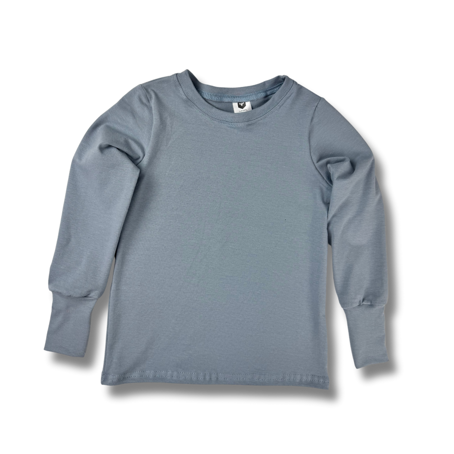 Naturals - Long Sleeve T-shirt - Dusty Steel