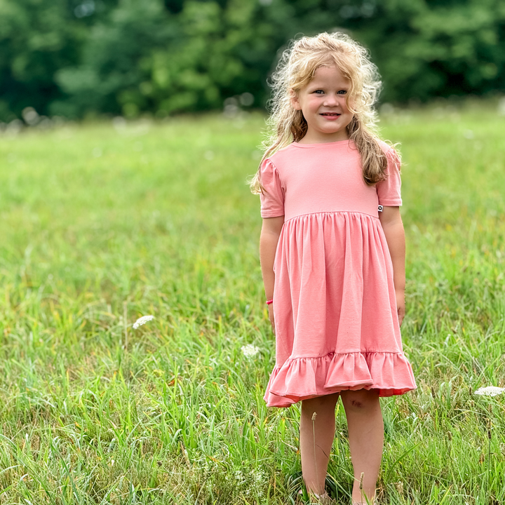 Naturals - Twirl Dress - Dusty Pink