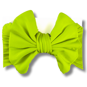 Big Bow Headband - Electric Yellow