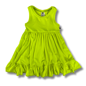 Tank Twirl Dress - Electric Yellow