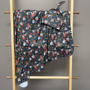 Stretch Swaddle Set  -  Gnome Place Like Home