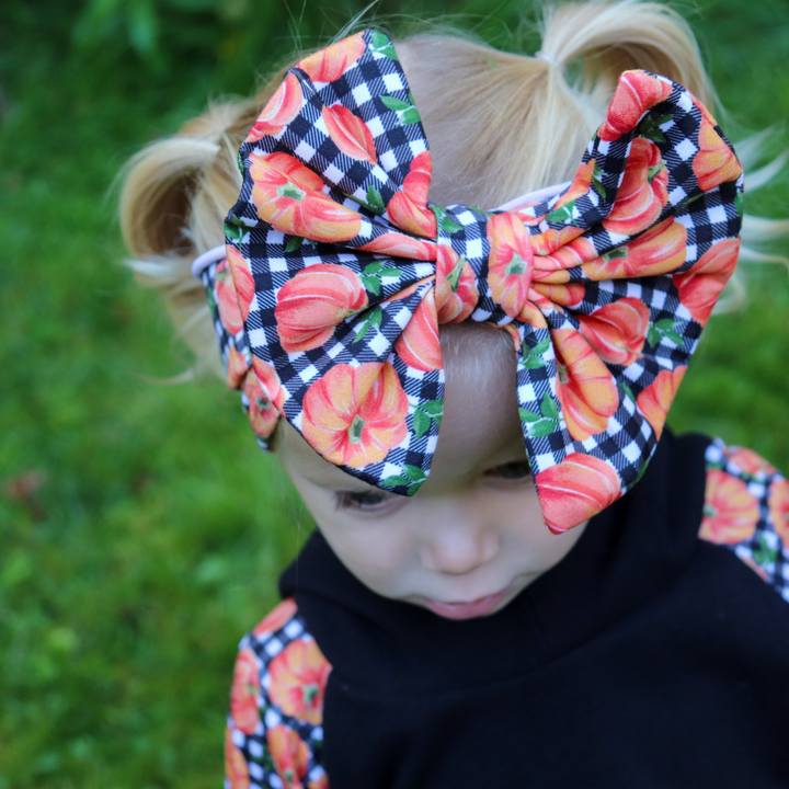 Spooky Throwback Big Bow Headband