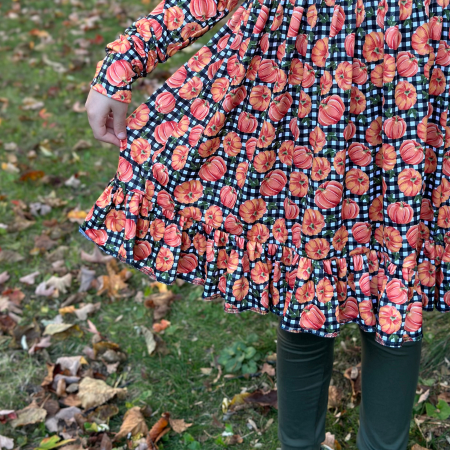 Twirl Dress - Gourd-geous Plaid