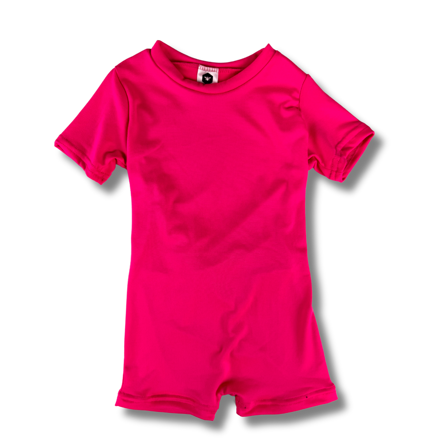 Short Sleeve Jumper - Highlighter Pink