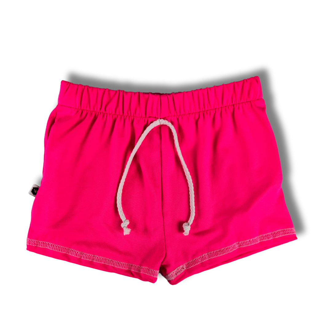 Jogger Shorts - Highlighter Pink
