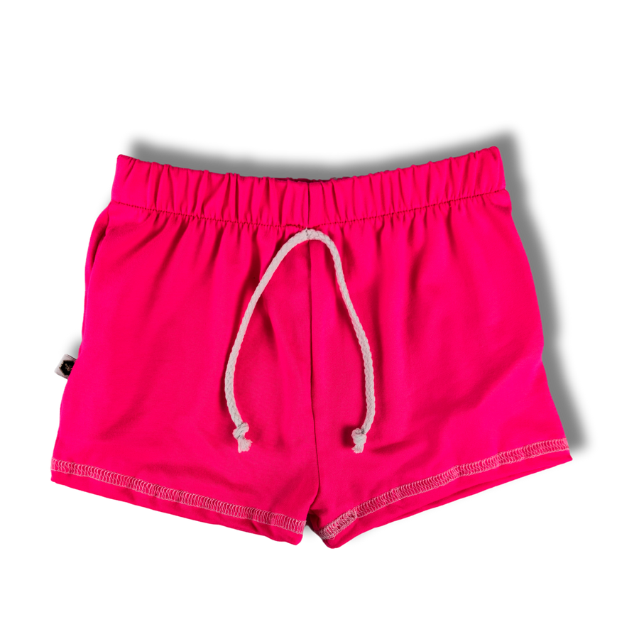 Jogger Shorts - Highlighter Pink