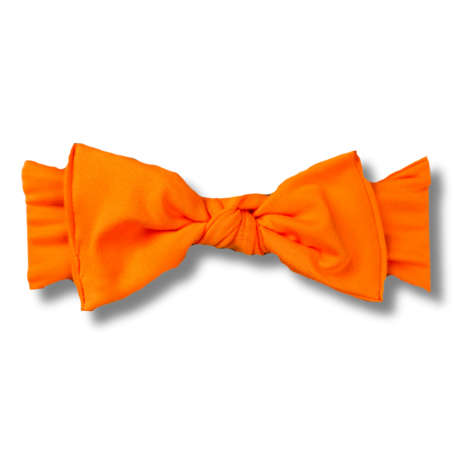 Baby Headband - High Voltage Orange