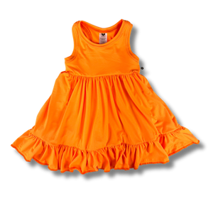 Tank Twirl Dress - High Voltage Orange