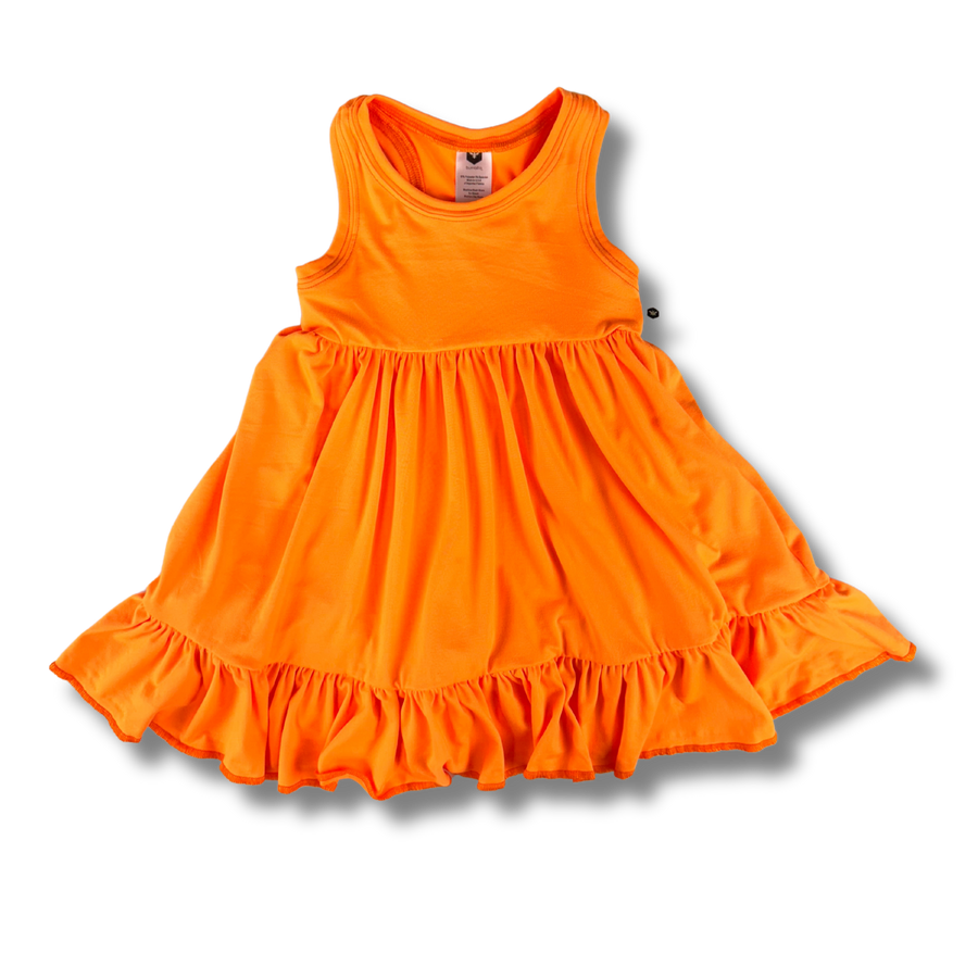 Tank Twirl Dress - High Voltage Orange