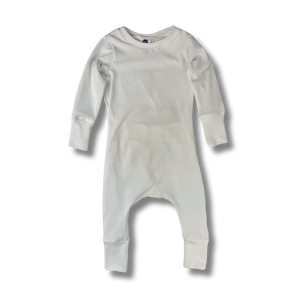 Naturals - Long Sleeve Romper - Ivory