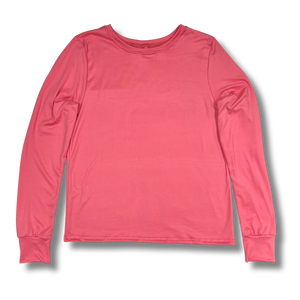 Adult Long Sleeve T-Shirt - Jelly Bean Pink