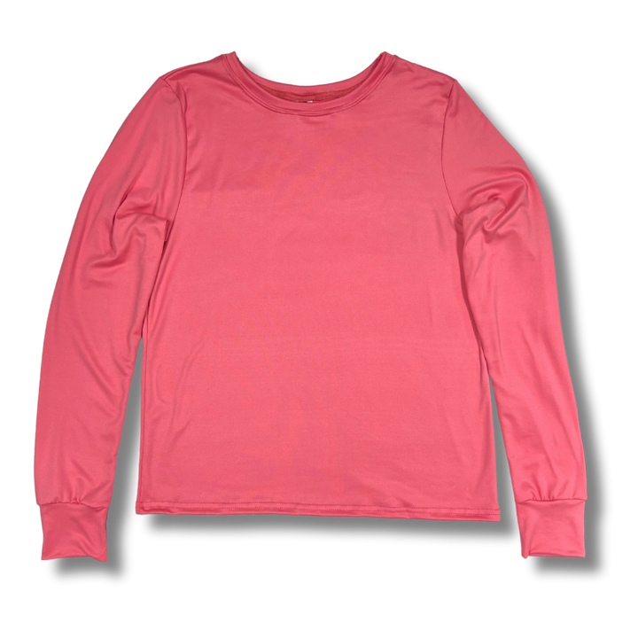 Adult Long Sleeve T-Shirt - Jelly Bean Pink